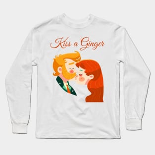 Kiss a Ginger Day Long Sleeve T-Shirt